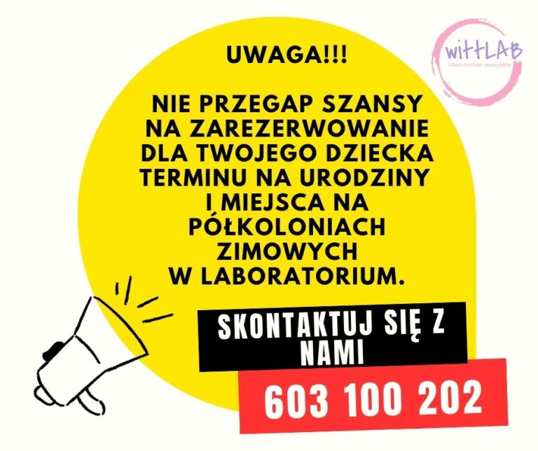 Październik pełny, listopad końcówka – złap termin w WittLAB